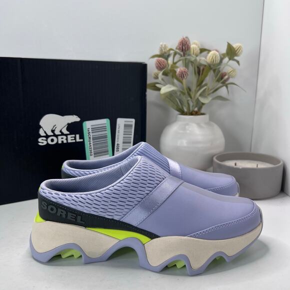 Sorel Kinetic Impact II Mule Slip On Sneakers Twilight Chalk Women's US 8 NWB - Picture 1 of 10